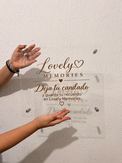 Letrero Acrílico Personalizado